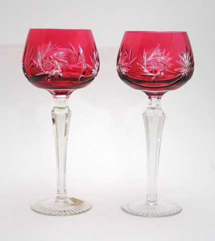 Røde vinglas, Bøhmisk krystalH2