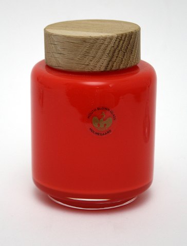 Opbevaringskrukke,Palet, Holmegaard glasværk