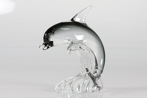 Murano Glasfigur
Springende delfin
Højde 24 cm