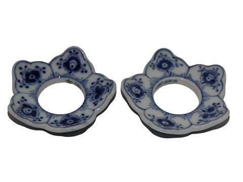 Blue Fluted PlainBobeches for candle light holders