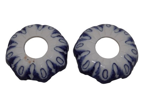 Blue Fluted PlainRare bobeches for candle light holders