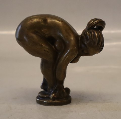 Kai Nielsen Bronze 10 cm Frugtsamlerske Eller lignede købes