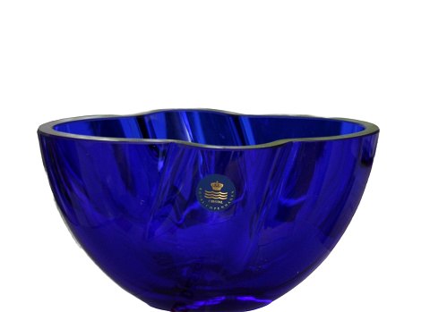 Midnatsblå skål, Gardenia, Holmegaard solgt