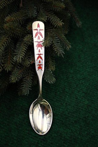 A. Michelsen Christmas spoon from 1957 in sterling silver with enamel...