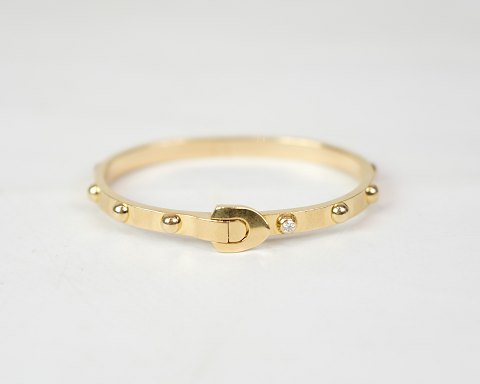 18 Karat Gold Bracelet With Diamond - Hallmarked 750 - Louis Vuitton - FranceGreat condition