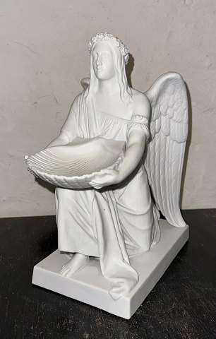 B&G Bisquit figur af Dåbens Engel af Thorvaldsen