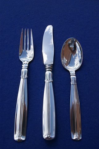 Lotus solid silver flatware