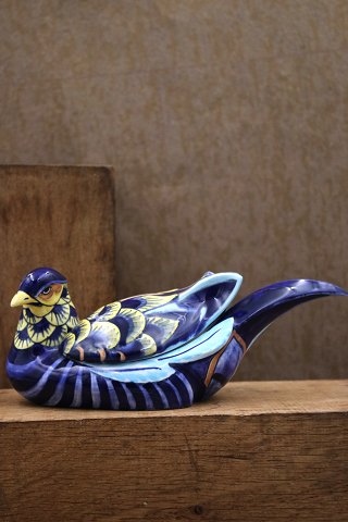 Blue Pheasant, hand painted Bonbonniere from Royal Copenhagen...