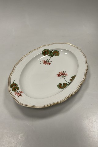 Royal Copenhagen Art Nouveau Stel No. 225 Pelargonoe Ovalt Fad No. 2043