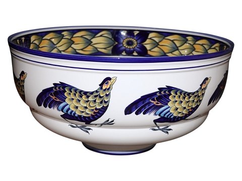 Blå FasanKæmpe bowle 38,4 cm.