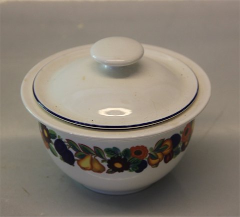 161 Bowl with lid  2.5 cl. / 11.5 cm (1739161) Golden Summer Royal Copenhagen Faience