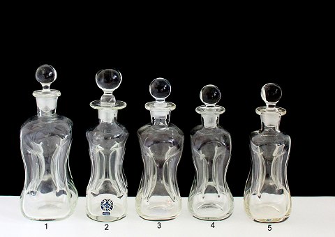 Små kuvert klukflasker, Kastrup Holmegaard