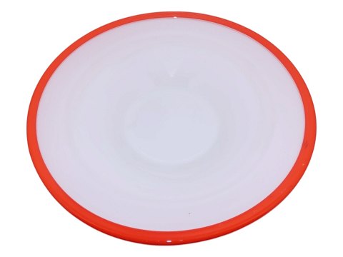 HolmegaardStor orange rød Palet fad/tallerken 27,5 cm.