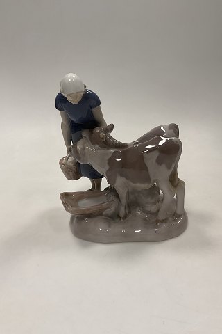 Bing og Grøndahl Figur Pige med Kalve No. 2270