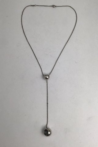 Georg Jensen Sterling Sølv Halskæde No. 441A Cave Jacqueline Rabun