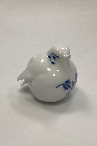 Royal Copenhagen Musselmalet Riflet figur af fugl (Rødkælk)