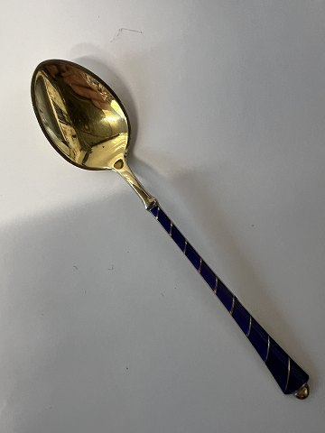Emalje Moccaske Forgyldt Sterling Sølv Ela.Længde 9,4 cm.SOLGT