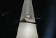 14 Karat Ladies Ring in White Gold with Diamond
Size 55