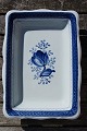 Trankebar Danish faience porcelain, squared serving bowl with wavy edge No 1207.