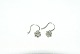 Elegant Earrings in 14 Carat White Gold with Diamonds
