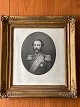 1800-tals 
bobinet-ramme 
med glas. Træ 
med tylstof og 
...