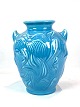 Keramik vase med lyseblå glasur af Knapstrub keramik fra omkring 1960erne. 
Flot stand
