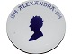 Royal Copenhagen commemorative plate from 1914The 70th. birthday of Queen Alexandra