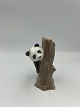 Royal Copenhagen panda på træstub