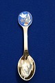 Michelsen  Weihnachtslöffel 1985 aus dänisch 
vergoldet Sterling Silber.