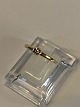 14 carat gold princess ring with brilliant
Size 60