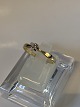 14 carat gold princess ring with brilliant
Size 52