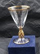 Ida with gold by Holmegaard, Denmark. Schnapps 
glasses H 8cm - Ö 4.5cm