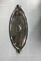 Georg Jensen Silver Fish Serving Tray with drainer by Johan Rohde from 1920 No 335