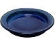 Stort havblåt keramikfad