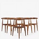 Hans Wegner for 
Fritz Hansen.
FH 4103 - Set 
of 6 ...