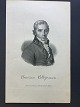Ole Buus Larsen 
præsenterer: 
Litografi 
af Em. 
Bærentzen - 
Portræt af 
Juristen 
Christian 
Colbiørnsen.