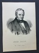 Ole Buus Larsen 
præsenterer: 
Portræt af 
Gehejmekonferensråd 
Jonas Collin - 
litografi af 
Em. Bærentzen 
ca. 1850.