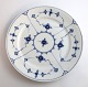 Royal Copenhagen. Blue fluted, plain. Plate. Model 184. Diameter 23 cm. (2 
quality)