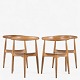Roxy Klassik 
præsenterer: 
Hans J. 
Wegner / Fritz 
Hansen.
FH 4130 - Sæt 
á 4 
'Hjertestole' i 
massiv 
patineret ...