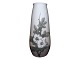 Royal Copenhagen Tall Art nouveau vase decorated with black berry flowers