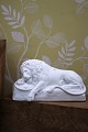 K&Co. presents: Antique lion in biscuit by Bertel Thorvaldsen - Royal Copenhagen, year 1770-1844...
