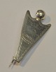 Antique silver brooch, 19th century. Denmark.
