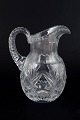 L'Art presents: Crystal Glass PitcherHeavy, faceted quality, 1930s/40s.