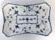 Lundin Antique presents: Royal Copenhagen. Blue Fluted Half Lace. Square tray. Model 716. Length 23.5 cm. Width ...