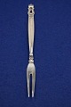 Antikkram presents: Konge or Acorn Georg Jensen Danish solid silver flatware. cold cut forks 16.5cm