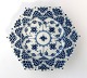Lundin Antique presents: Royal Copenhagen. Blue Fluted Full Lace. Cake plate with open-work border. Model 1144. ...