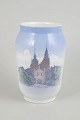 Royal Copenhagen, vase with Rosenborg Castle motif.