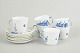 Royal Copenhagen, Blue Flower Braided coffee cups, set of 6.