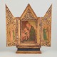 Antique Russian icon triptych, 19th century.
