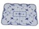 Blue Fluted Full LaceRare extra flat tray from 1898-1923